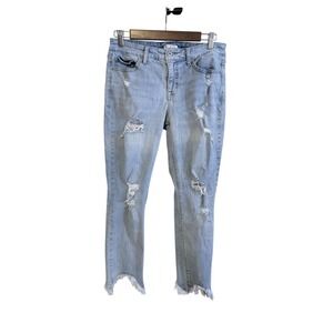 Sofia‎ Jeans by Sofia Vergara Bagi Boyfiend Distressed, Frayed Hem Size 4